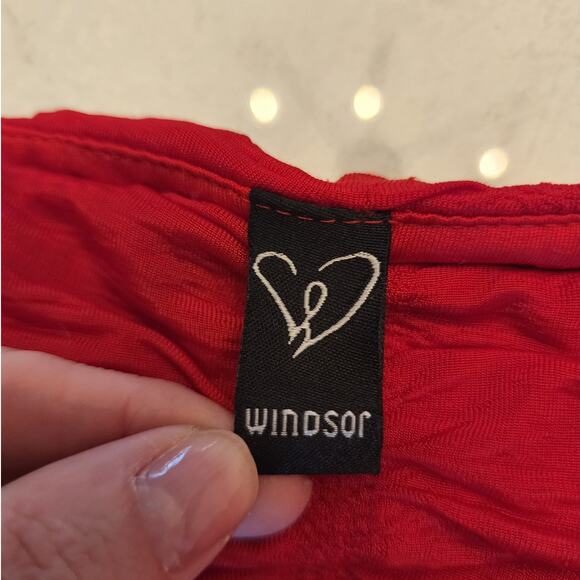 Windsor Women's Mini Dress Cherry Red Valentines Day Event - Picture 8 of 13